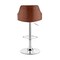 Armen Living Asher Adjustable Gray Faux Leather and Chrome Finish Bar Stool LCARBAWAGR - alternate 7